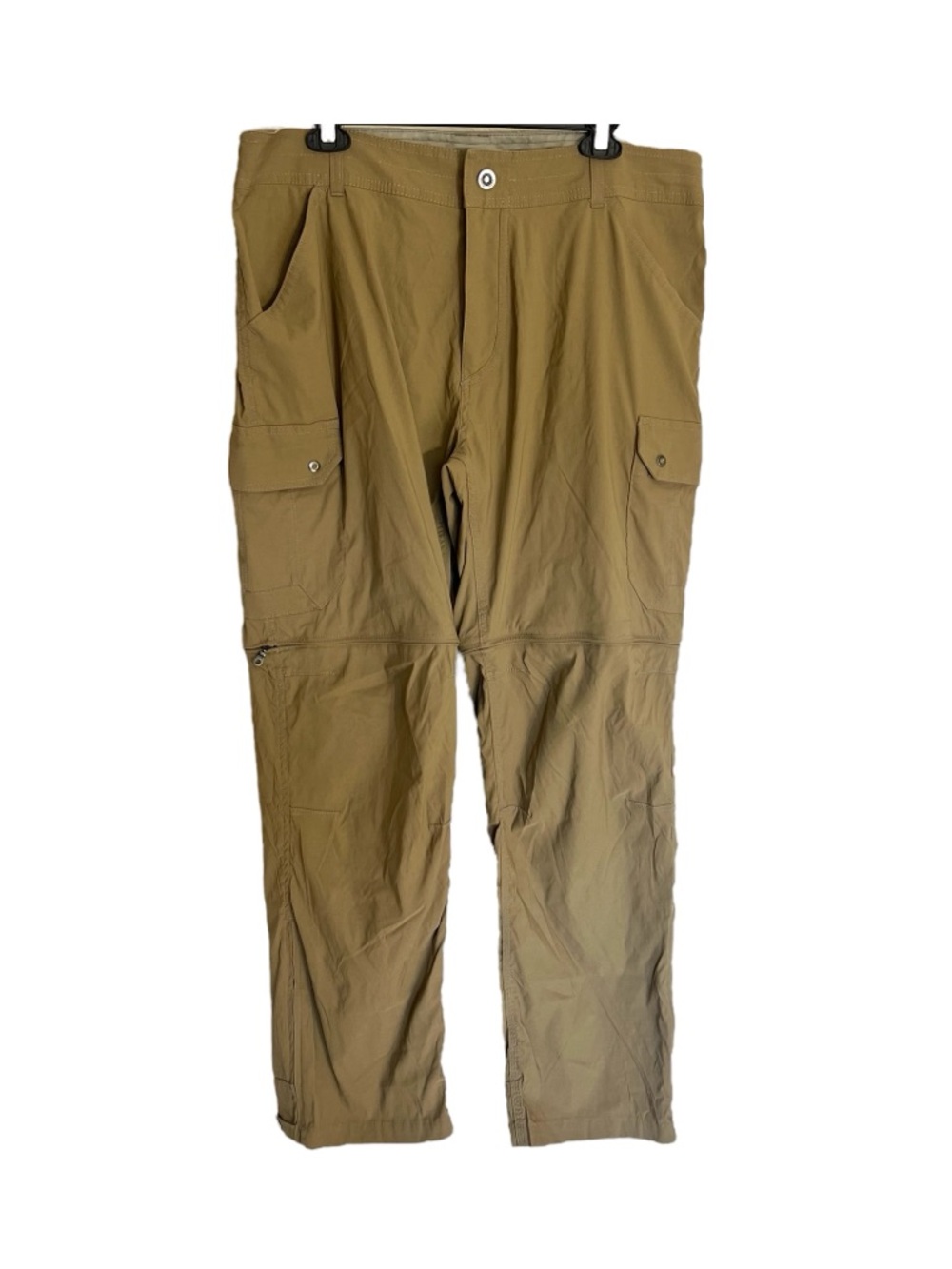 Kuhl men’s stealth renegade convertible zip off pants khaki tan 38x30 hiking